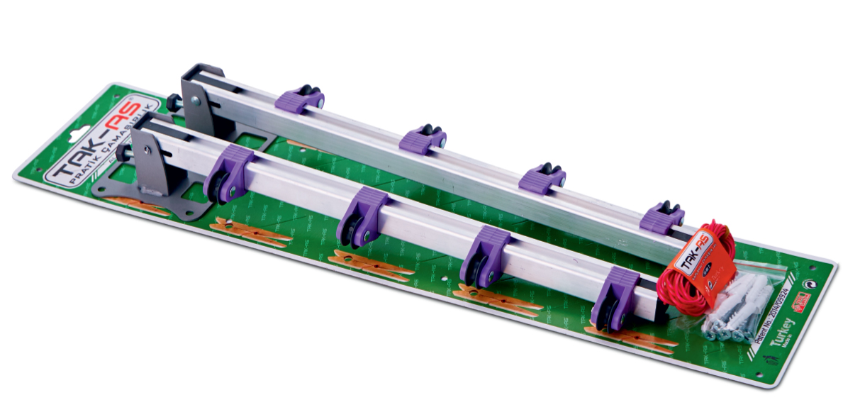 Çamaşır Askılığı Katlanır Makaralı